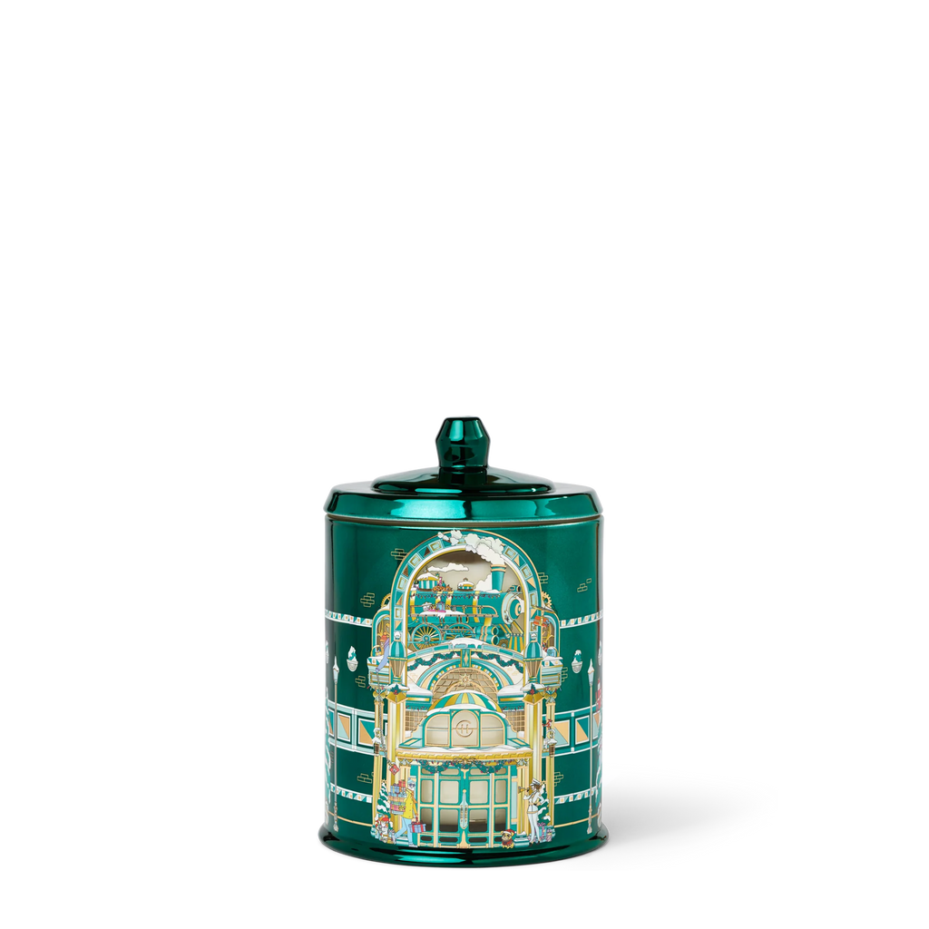 GLASSHOUSE FRAGRANCES WINTER WONDERLAND FROSTED FIR & SNOW GUM SOY CANDLE 13.4 OZ