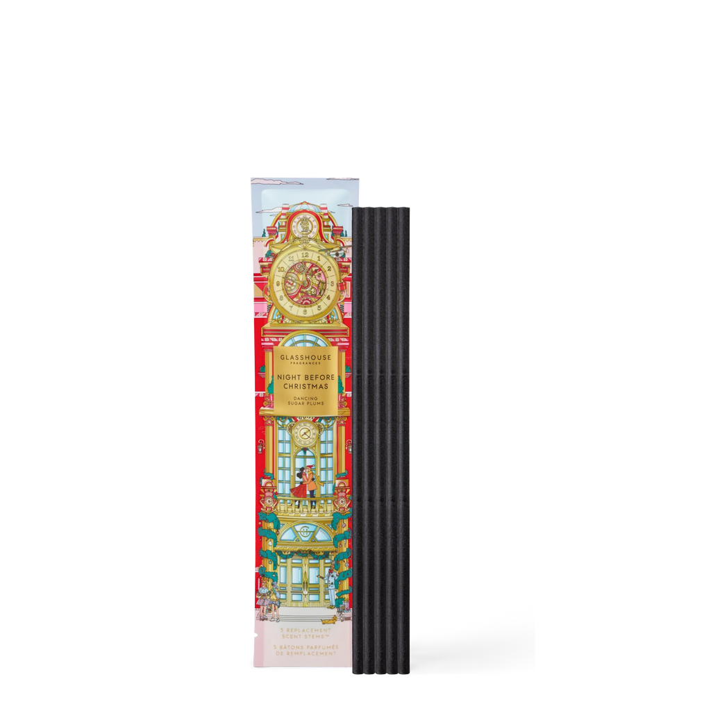 GLASSHOUSE FRAGRANCES NIGHT BEFORE CHRISTMAS DANCING SUGAR PLUMS REPLACEMENT SCENT STEMS