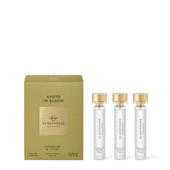 GLASSHOUSE FRAGRANCES KYOTO IN BLOOM CAMELLIA & LOTUS REFILLABLE EDP 3x19 ml