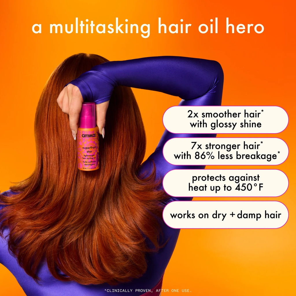 amika superfruit star lightweight hair styling oil 1.7 OZ