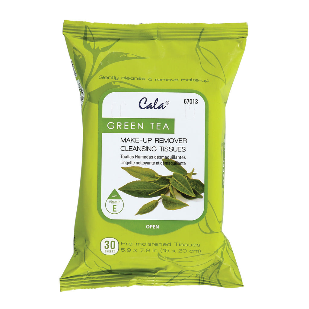 CALA Make-up Cleansing Tissues GREEN TEA 30 Count