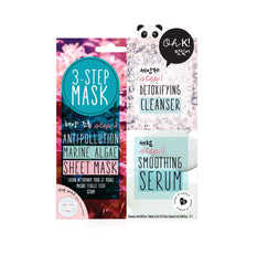 Oh K! 3 STEP MASK ANTI-POLLUTION MARINE ALGAE SHEET MASK 3PC