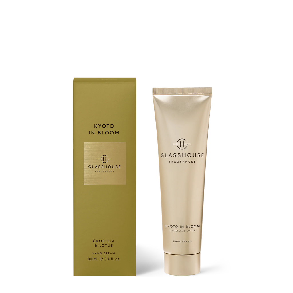 GLASSHOUSE FRAGRANCES HAND CREAM KYOTO IN BLOOM 3.4 OZ