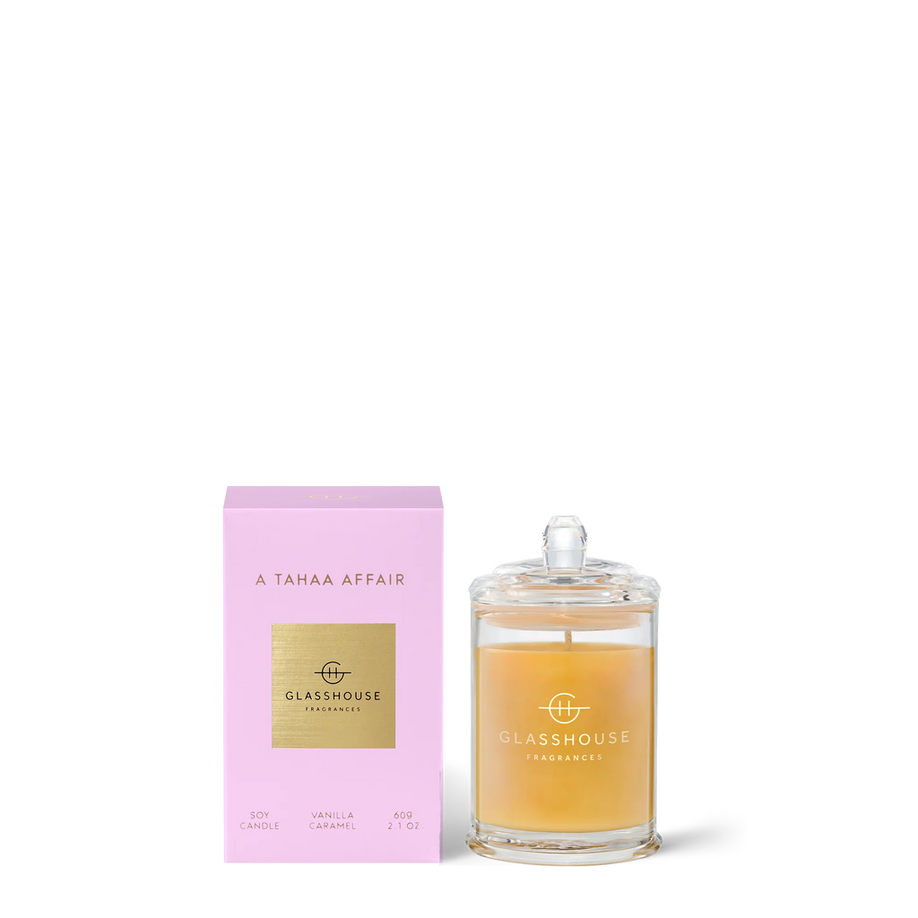GLASSHOUSE FRAGRANCES A TAHAA AFFAIR SOY CANDLE 2.1 OZ
