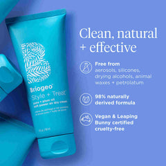 Briogeo Style + Treat yuzu + plum oil soft power air dry cream 4 fl. oz.