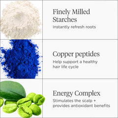 Briogeo Style + Treat biotin dry shampoo puff 0.5 oz.