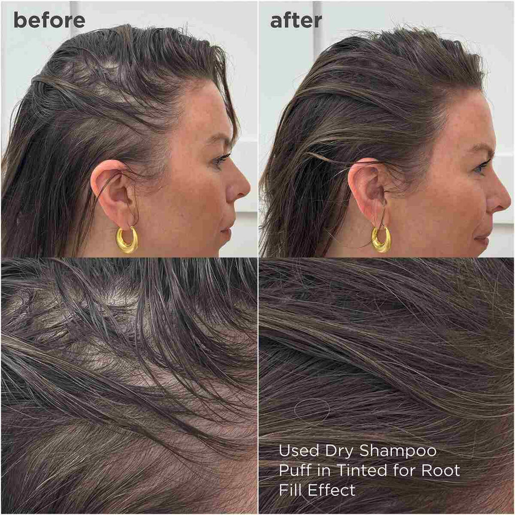 Briogeo Style + Treat biotin dry shampoo puff 0.5 oz.