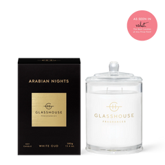 GLASSHOUSE FRAGRANCES ARABIAN NIGHTS CANDLE 13.4 OZ
