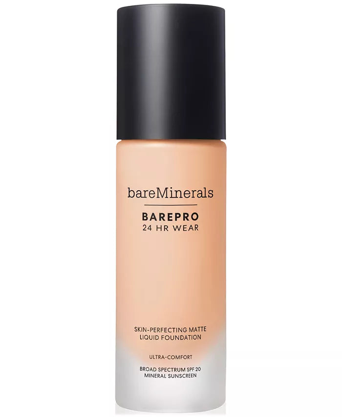 bareMinerals BAREPRO 24HR WEAR SKIN PERFECTING MATTE LIQUID FOUNDATION 1 FL OZ