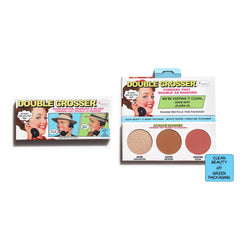 the balm DOUBLE CROSSER HIGHLIGHTER, BRONZER & BLUSH 0.29 OZ