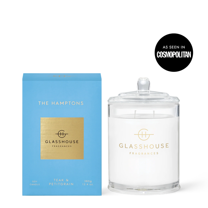 GLASSHOUSE FRAGRANCES THE HAMPTONS CANDLE 13.4 OZ