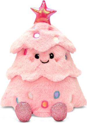 iscream GLITTER PINK CHRISTMAS TREE PLUSH