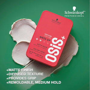 Schwarzkopf PROFESSIONAL OSIS+ TEXTURE MESS UP 3.38 OZ