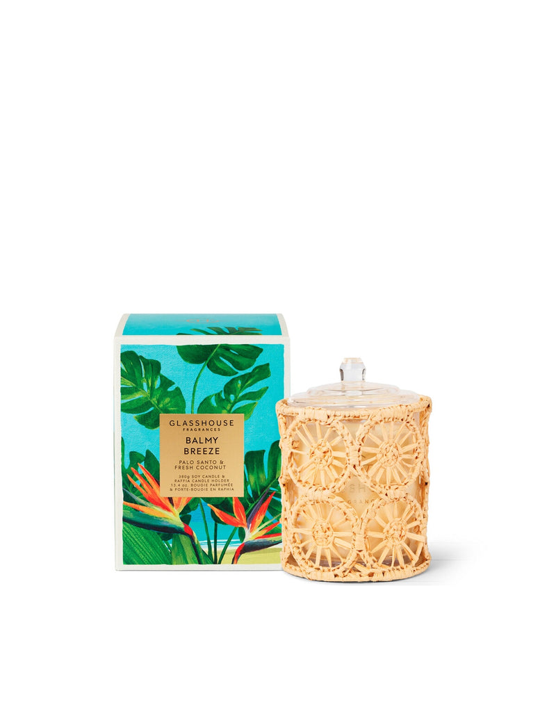 GLASSHOUSE FRAGRANCES Balmy Breeze Candle 13.4 OZ
