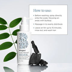 Briogeo Scalp Revival charcoal + tea tree buildup detox spray 4 fl. oz.
