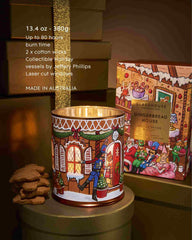 GLASSHOUSE FRAGRANCES Gingerbread House 13.4 OZ Candle