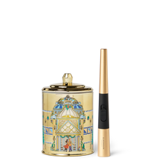 GLASSHOUSE FRAGRANCES MIDNIGHT IN MILAN SAFFRON & ROSE SOY CANDLE 13.4 OZ & RECHARGABLE LIGHTER