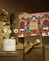 GLASSHOUSE FRAGRANCES Christmas Spinning Carousel 13.4 OZ Candle Accessory