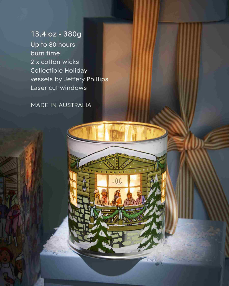 GLASSHOUSE FRAGRANCES White Christmas 13.4 OZ Candle