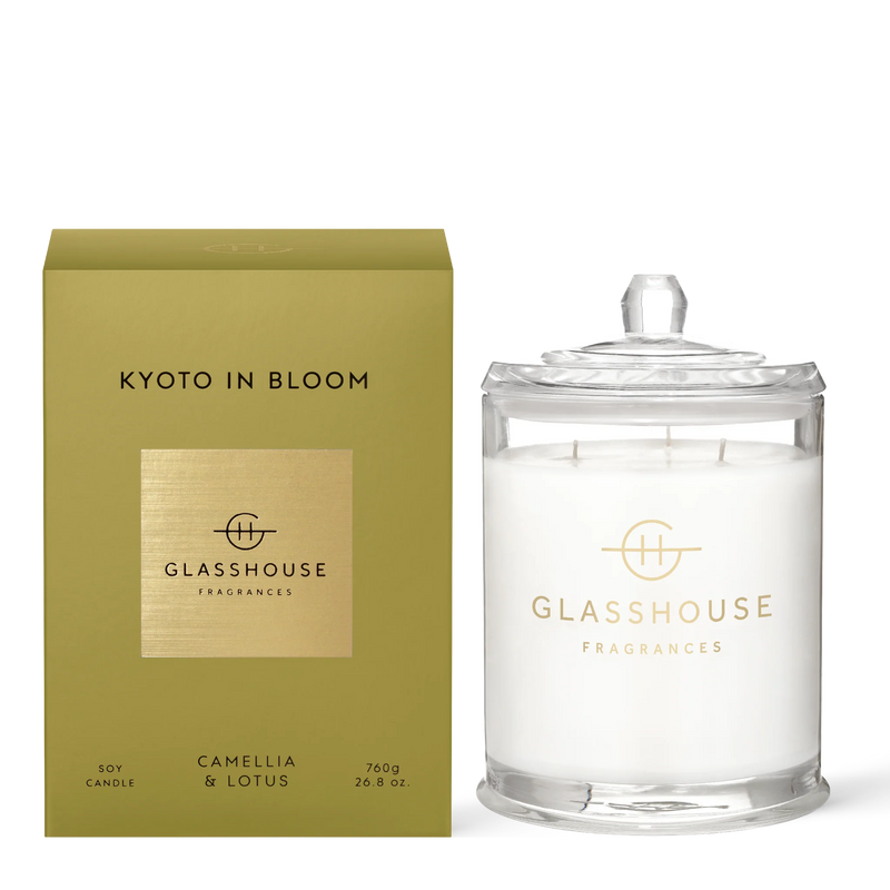 GLASSHOUSE FRAGRANCES KYOTO IN BLOOM SOY CANDLE 13.4 OZ