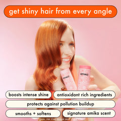 amika mirrorball high shine + protect antioxidant conditioner 9.2 OZ