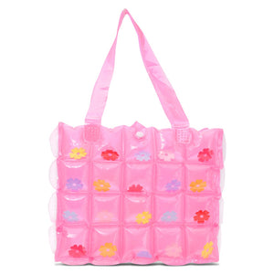 iscream PINK FLOWER BUBBLE TOTE