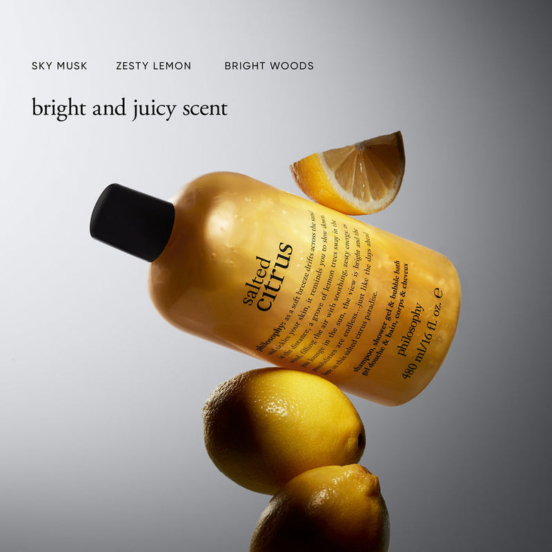 philosophy salted citrus hydrating shower gel 16 FL OZ