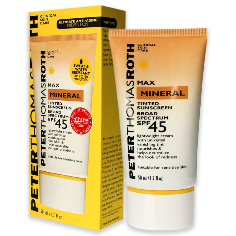PETER THOMAS ROTH MAX MINERAL TINTED SUNSCREEN SPF 45 1.7 FL OZ