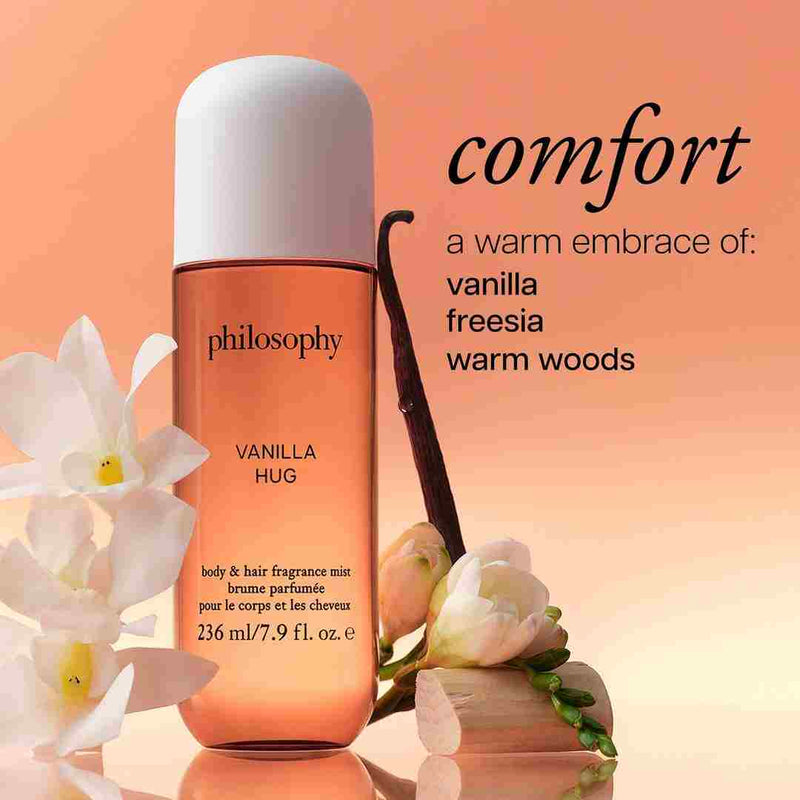 philosophy vanilla hug body & hair fragrance mist 7.9 FL OZ