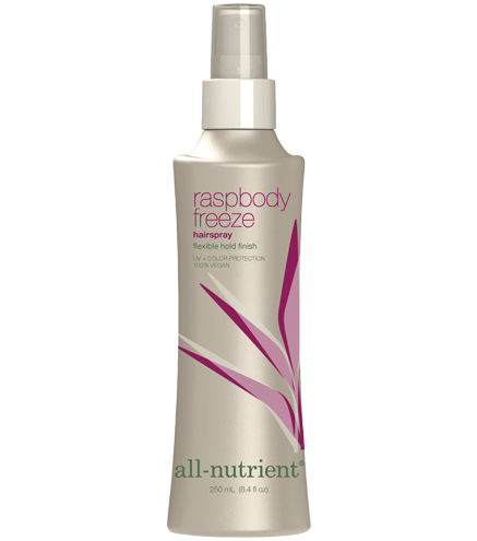 all nutrient raspbody freeze hair spray