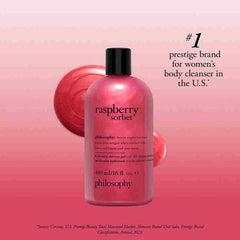 philosophy scent-sational raspberry sorbet hydrating shower gel 16 fl oz