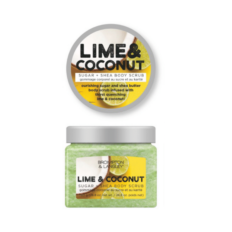 BROMPTON & LANGLEY LIME & COCONUT SUGAR + SHEA BODY SCRUB 26.8 OZ