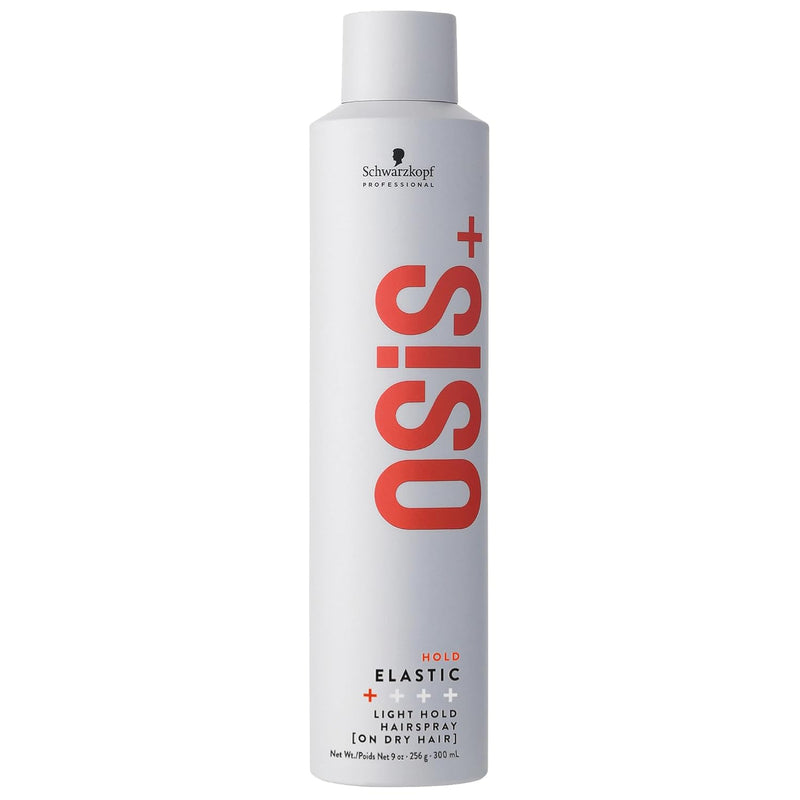 schwarzkopf PROFESSIONAL OSIS+ ELASTIC HOLD + LIGHT HOLD HAIRSPRAY 9 oz