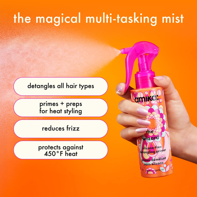 amika the wizard silicone-free detangling primer 5 OZ