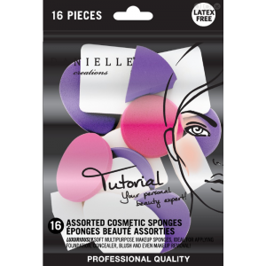 Danielle Creations Tutorial 16 Piece Assorted Cosmetic Sponges