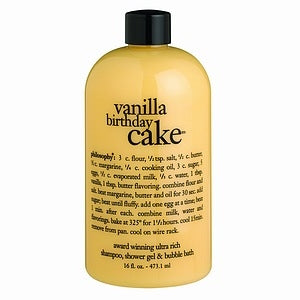 Philosophy Vanilla Birthday Cake Shampoo, Shower Gel, & Bubble Bath 16 oz.