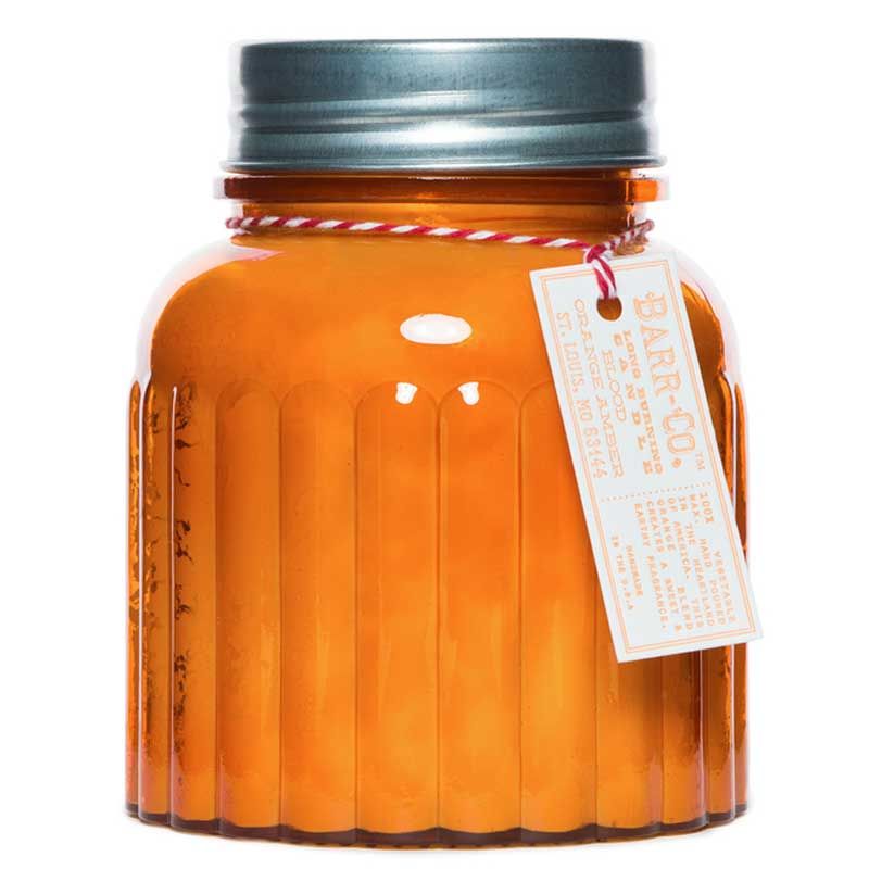 BARR-CO SOAP SHOP CANDLE BLOOD ORANGE AMBER 1