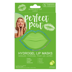 DANIELLE Creations perfect pout HYDROGEL LIP MASKS WITH CUCUMBER COLLAGEN 5 MASKS