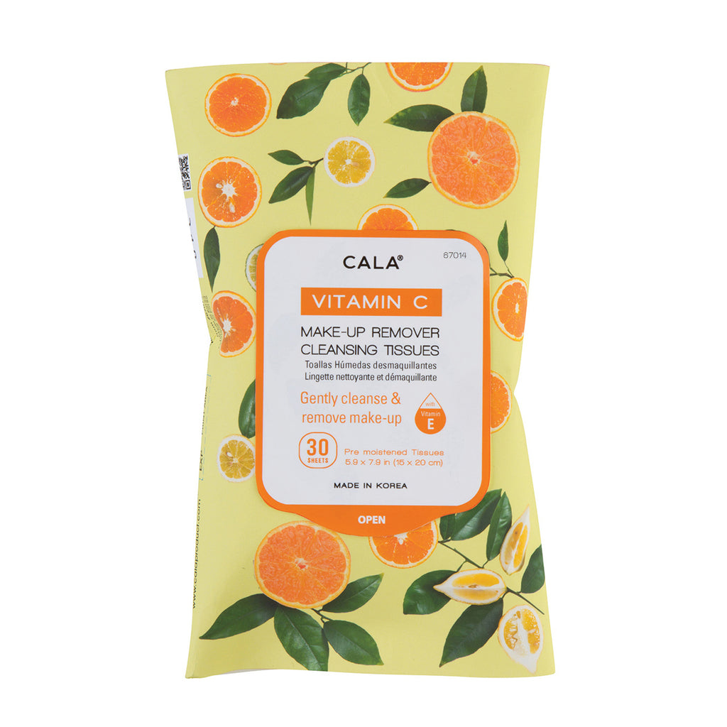 Cala Make-up Cleansing Tissues VITAMIN C 30 Count