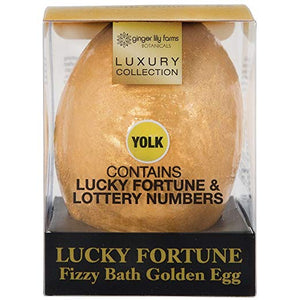 ginger lily farms LUCKY FORTUNE Fizzy Bath Golden Egg