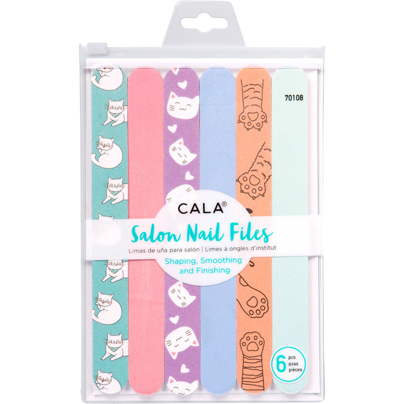 CALA Salon Nail Files CAT Print 6 files
