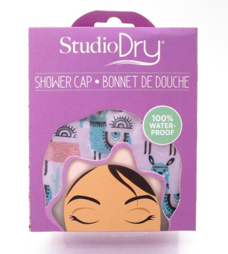 Studio Dry SHOWER CAP LLAMA PRINT
