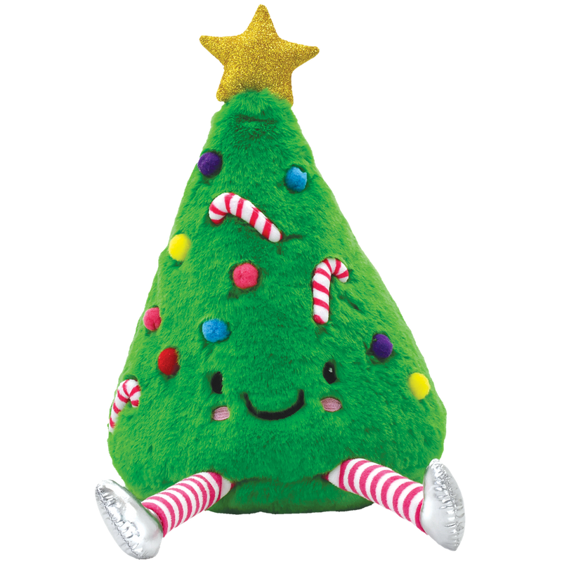 iscream FURRY CHRISTMAS TREE PLUSH TOY