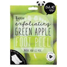 Oh K! exfoliating GREEN APPLE FOOT PEEL 1 PR