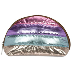 iscream ICY COLOR BLOCK PUFFER OVAL COSMETIC BAG