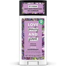 LOVE beauty AND planet ARGAN OIL & LAVENDER DEODORANT 2.95 0Z