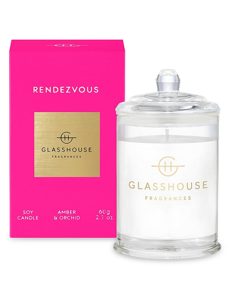 GLASSHOUSE FRAGRANCES RENDEVOUS SOY CANDLE 2.1 OZ