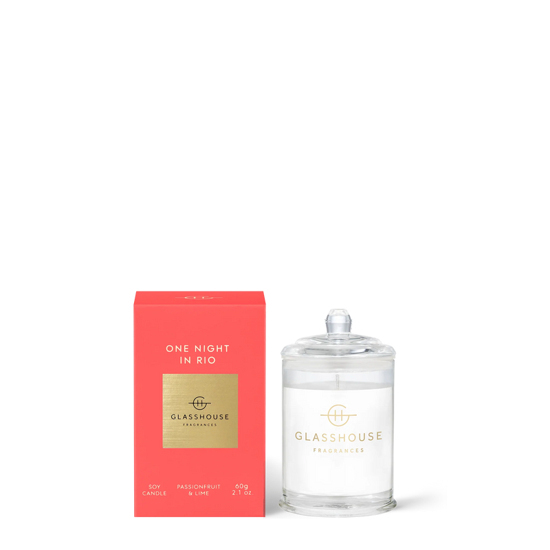 GLASSHOUSE FRAGRANCES ONE NIGHT IN RIO SOY CANDLE 2.1 OZ