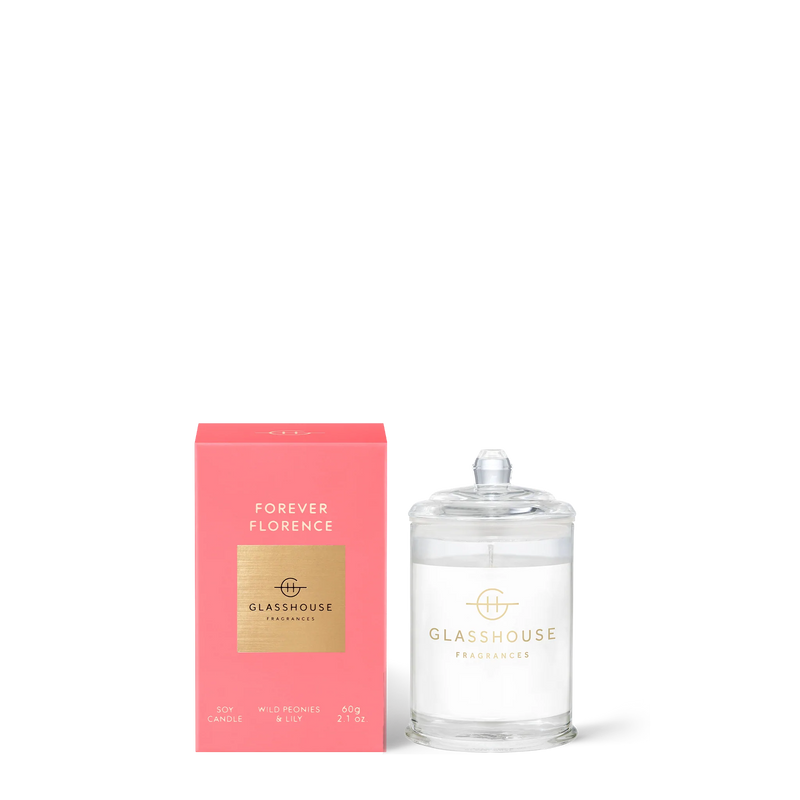 GLASSHOUSE FRAGRANCES FOREVER FLORENCE SOY CANDLE 2.1 OZ