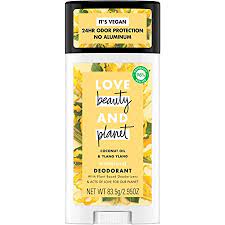 LOVE beauty AND planet COCONUT OIL & YLANG YLANG DEODORANT 2.95 OZ